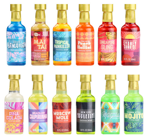 Thoughtfully Gifts, Global Cocktail Mixers, Variety of Mixes