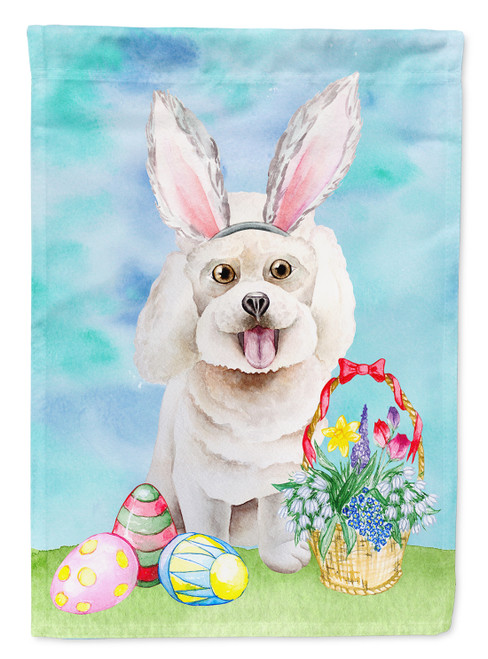 Caroline's Treasures CK1381GF Bichon Frise Easter Bunny Flag Garden Size , Small, multicolor