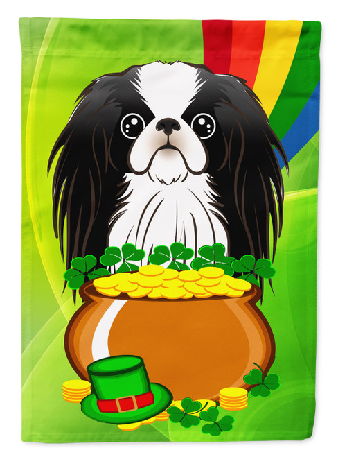 Caroline's Treasures BB1974GF Japanese Chin St. Patrick's Day Flag Garden Size , Small, multicolor
