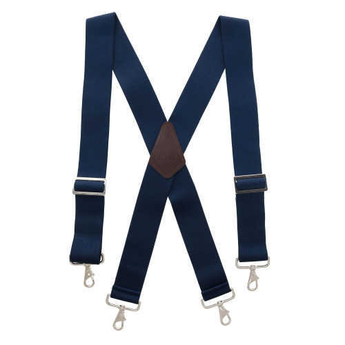 CTM® Men's Industrial Terry Logger Suspenders with Metal Swivel Hook Ends