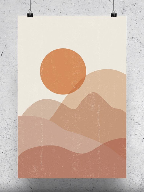 Abstract Sunset Wrapped Canvas -Image by Shutterstock