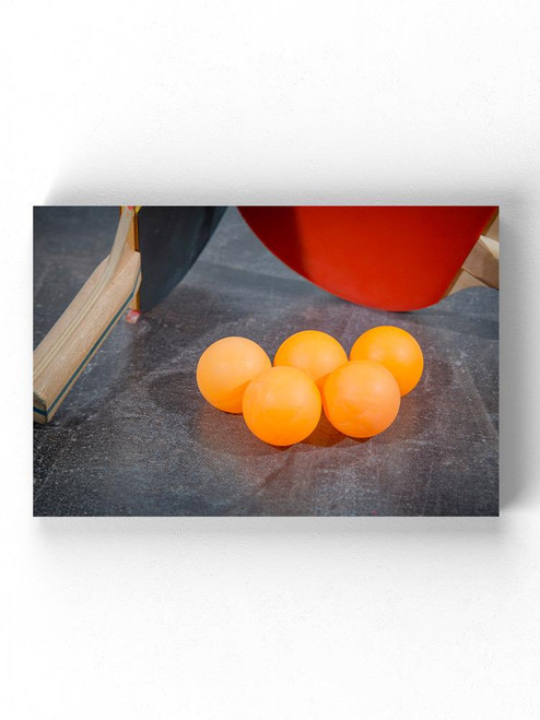Ping Pong Rackets And Balls Wrapped Canvas -Image by Shutterstock