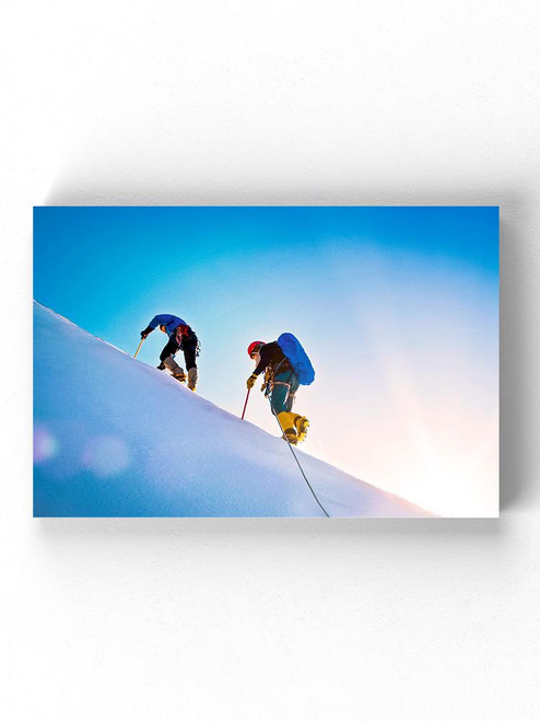 Two Climbers Wrapped Canvas -Image by Shutterstock