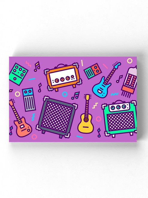 Rock Music Equipment Wrapped Canvas -Image by Shutterstock