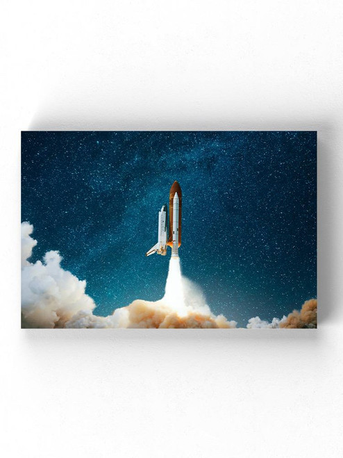 Rocket Going To Space Wrapped Canvas -Image by Shutterstock