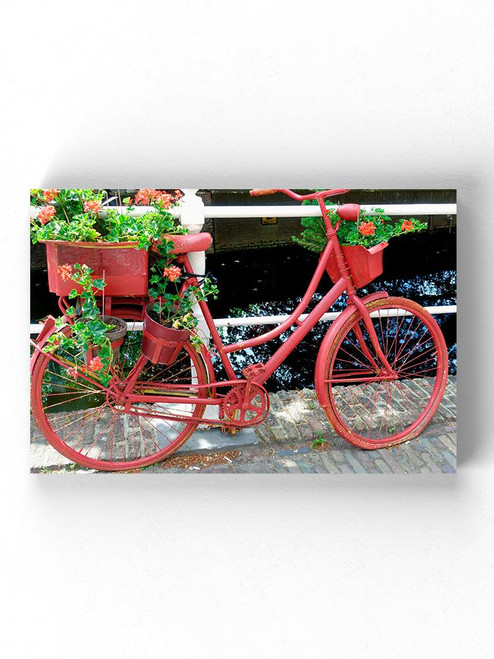 Bike Near A Lake Wrapped Canvas -Image by Shutterstock