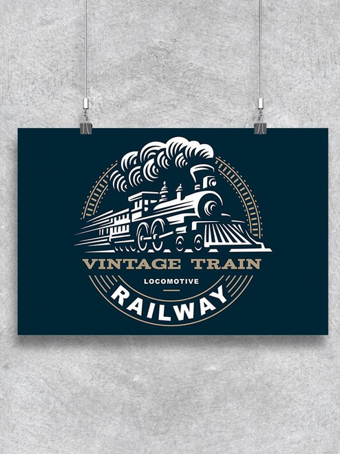 Vintage Locomotive . Poster -Image by Shutterstock