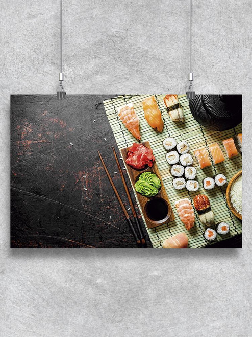 Japanese Sushi Rolls Set Poster -Image by Shutterstock