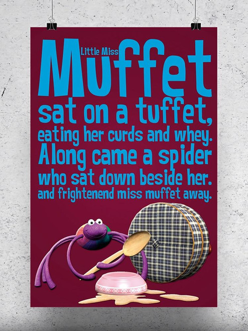 Little Miss Muffet Poster -Image by Shutterstock