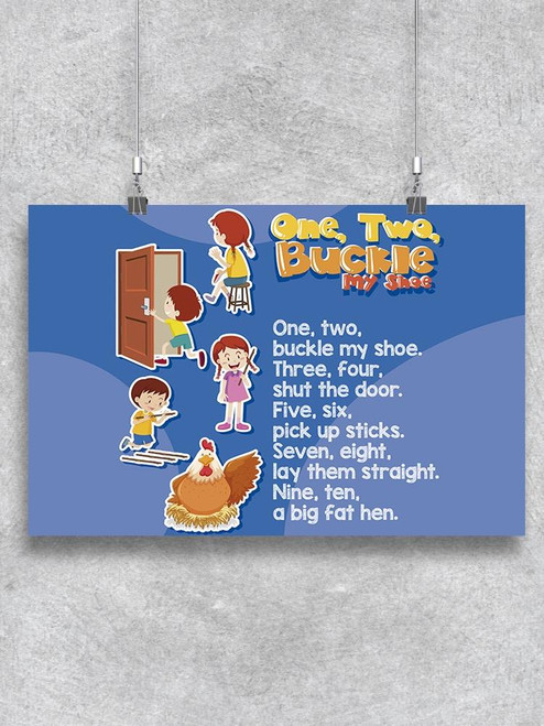 1, 2 Buckle My Shoe Poster -Image by Shutterstock