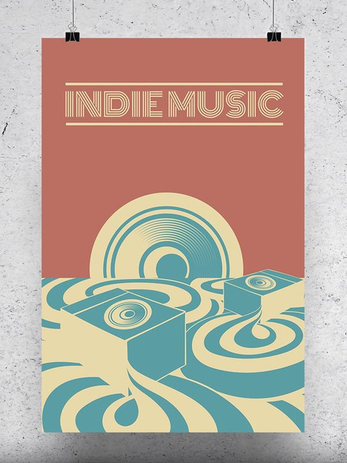 Indie Music Boomboxes Poster -Image by Shutterstock