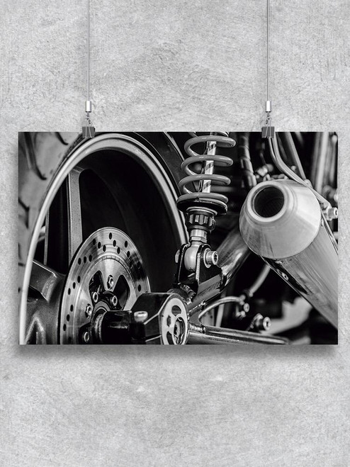 Motorcycle Details Poster -Image by Shutterstock