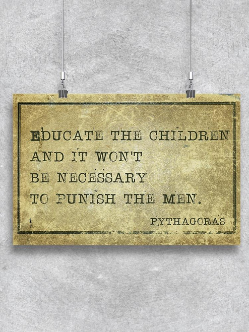 Educate The Children! Poster -Image by Shutterstock