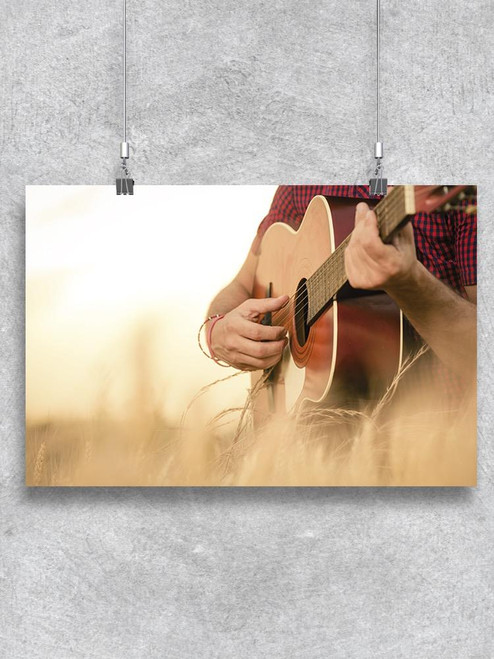 Person Playing A Guitar Poster -Image by Shutterstock