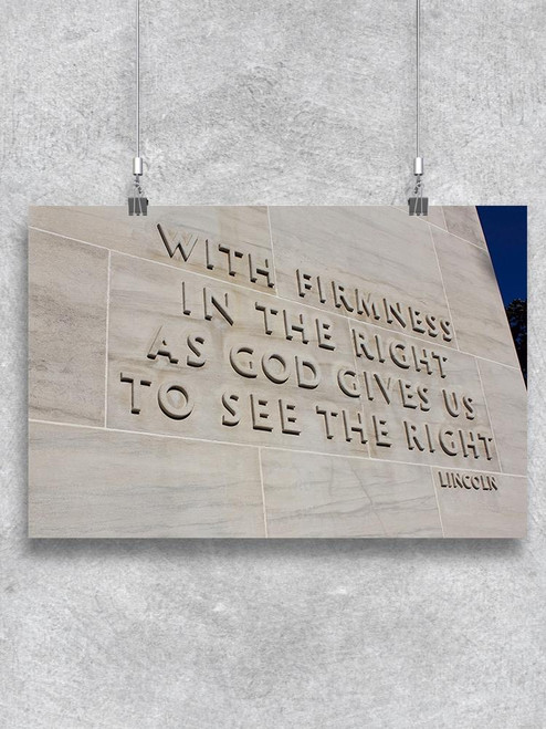 Lincoln Quote Peace Memorial Poster -Image by Shutterstock