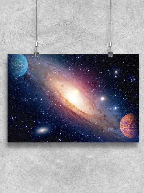 Galaxy And Solar System Poster -Image by Shutterstock