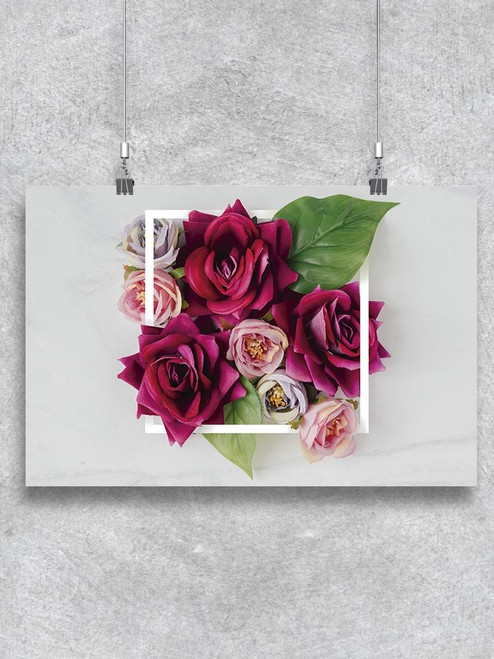 Rose Flower Arrangement Poster -Image by Shutterstock