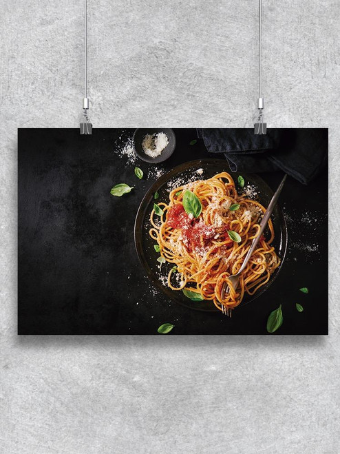 Classic Italian Spaghetti Pasta Poster -Image by Shutterstock