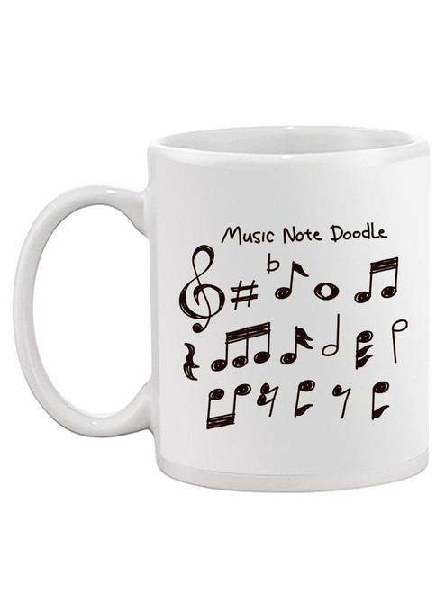 Music Note Doodle Mug Unisex's -Image by Shutterstock