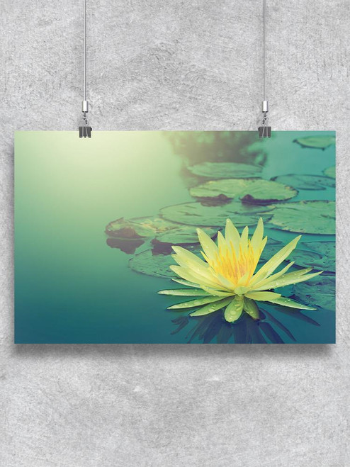 Yellow Lotus Flower Poster -Image by Shutterstock