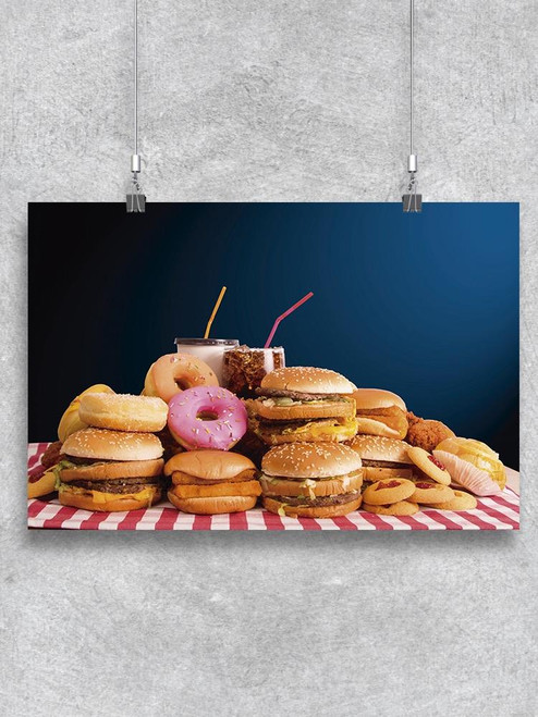 Junk Food Combo. Poster -Image by Shutterstock