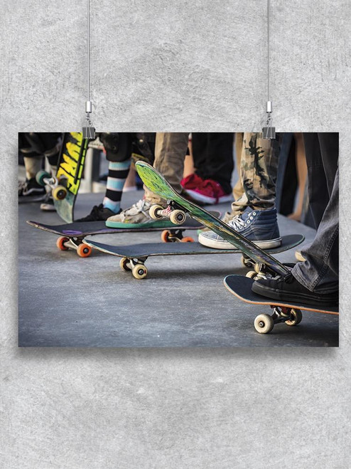 Skateboarder Group Poster -Image by Shutterstock