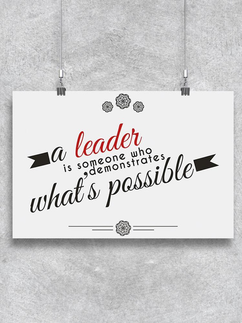 The Leader Quote Poster -Image by Shutterstock
