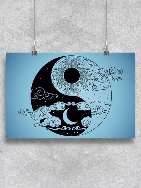 Day And Night Yin Yang Poster -Image by Shutterstock