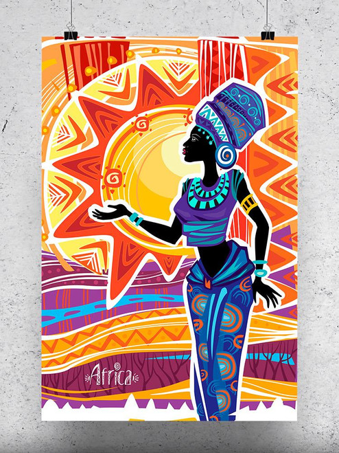 African Woman In Ethnic Dress Poster -Image by Shutterstock