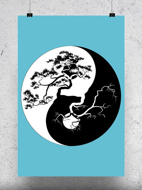 Bonsai Yin Yang. Poster -Image by Shutterstock