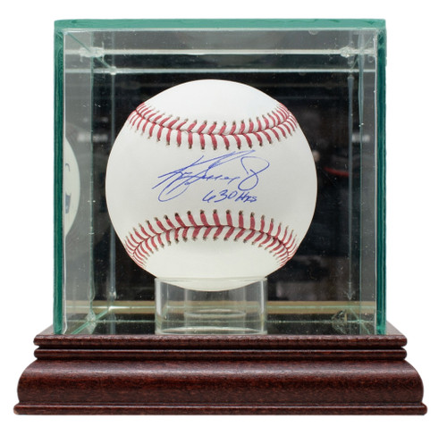 Ken Griffey Jr. Signed Seattle Mariners MLB Baseball 630 Hrs Insc w/ Case JSA