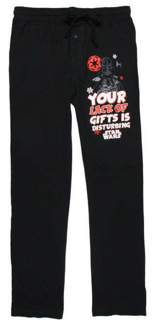 Star Wars Men's Darth Vader Find Your Lack of Gifts Disturbing Pajama Pants - 840161478047