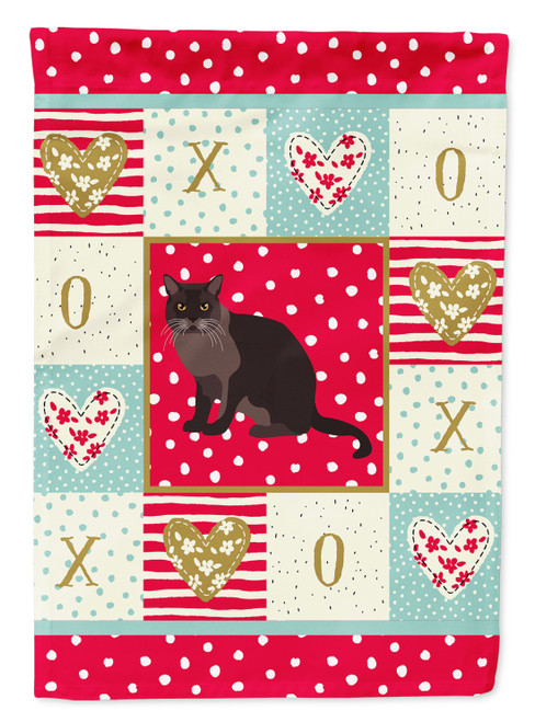 Caroline's Treasures CK5761GF European Burmese Cat Love Flag Garden Size, Small, multicolor