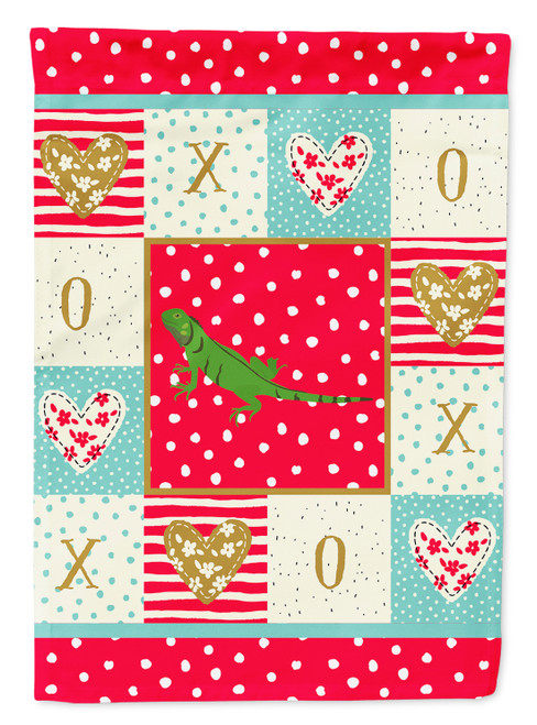 Caroline's Treasures CK5529GF Iguana Flag Garden Size, Small, multicolor