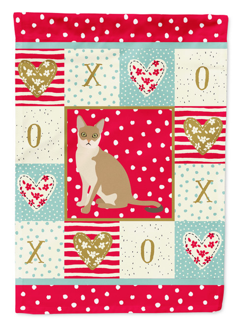 Caroline's Treasures CK5789GF Singapura Cat Love Flag Garden Size, Small, multicolor