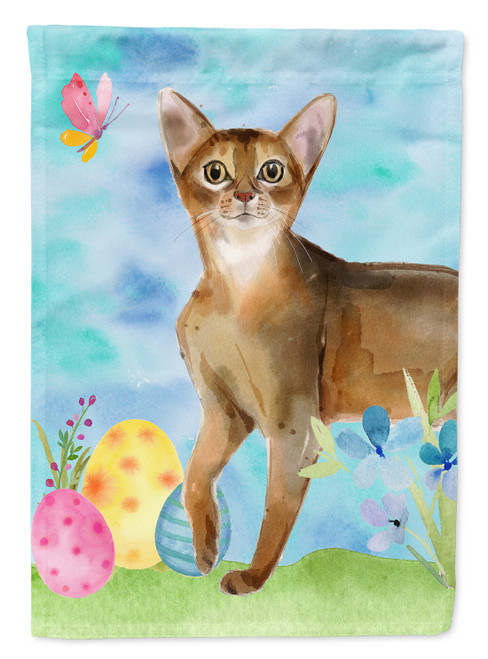 Caroline's Treasures CK3132GF Abyssinian Easter Eggs Flag Garden Size , Small, multicolor