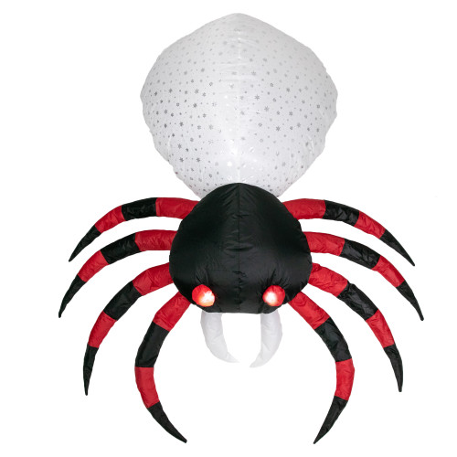 4ft Lighted Inflatable Chill and Thrill Spider Outdoor Halloween Decoration