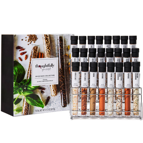 Spice Rack Gift Set, Includes 30 Flavorful Spices and Seasonings with Spice Rack…