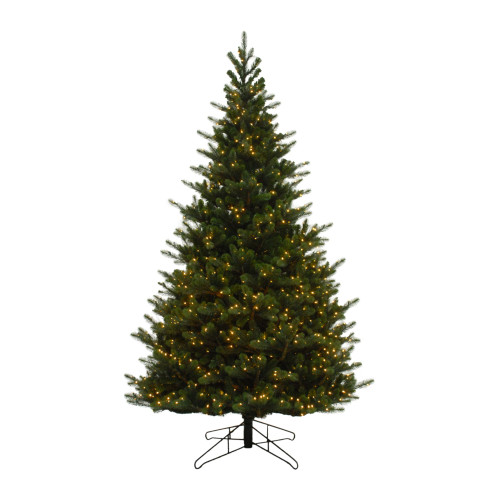 7.5' Pre-Lit Full Sedona Pine Deluxe Artificial Christmas Tree, Warm White LED Lights