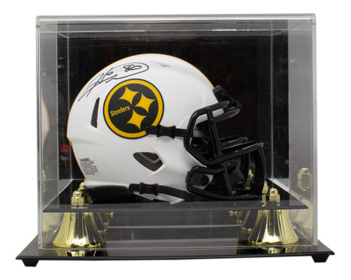 Hines Ward Signed Steelers Mini Speed Replica Lunar Eclipse Helmet w/Case PSA