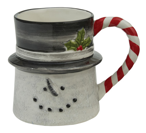 Park Designs Sketchbook Snowman Mug Set - Off-White