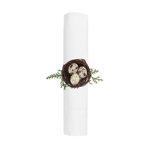 Bird Nest Summer Botanical Forest Life Rustic Parties Occasion Napkin Ring Decor Decoration