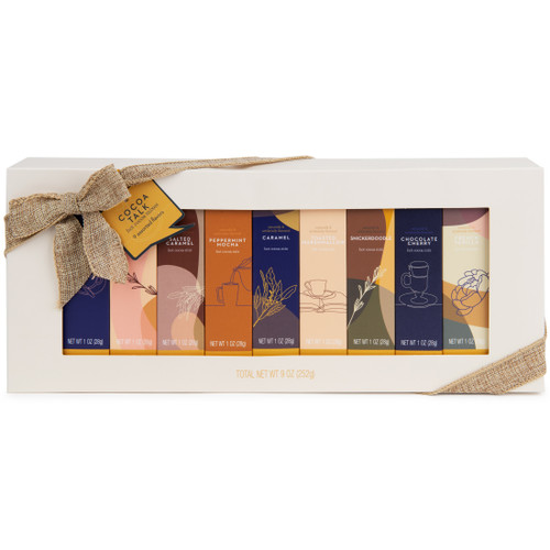 Gourmet Hot Chocolate Gift Set, Flavors Include Salted Caramel, Toasted Marshmallow, Snickerdoodle and More, Pack of 9