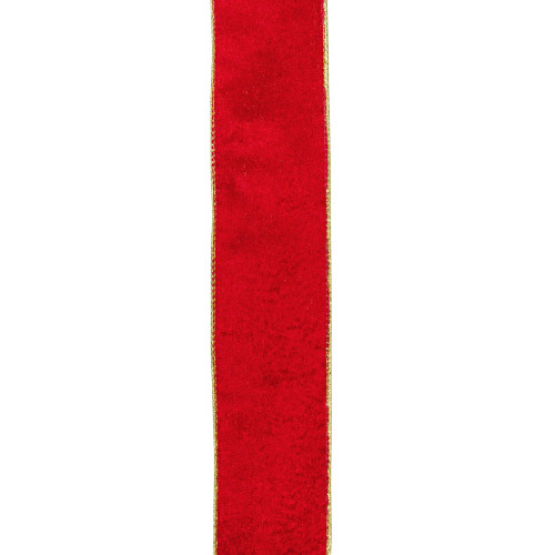 Pack of 12 Solid Bright Red Wired Christmas Craft Ribbon Spools - 2.5" x 120 Yards