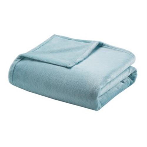 Madison Park Queen Blanket With Blue Finish BL51-0643