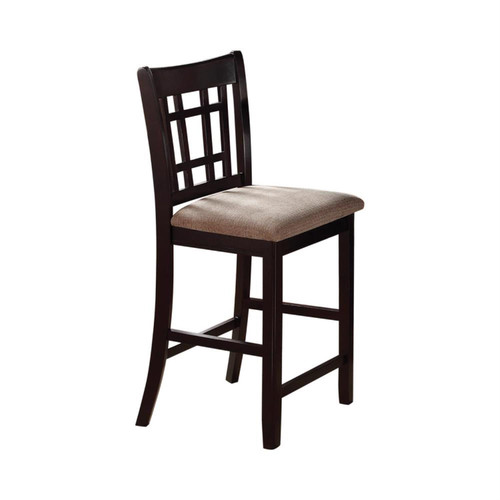 Coaster Counter Ht Chair In Light Oak/ Espresso Finish (Set of 2) 105279