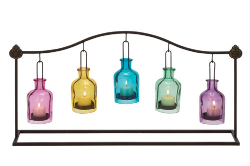 Beautiful And Unique Style Metal Glass Votive Holder Home Decor 55569