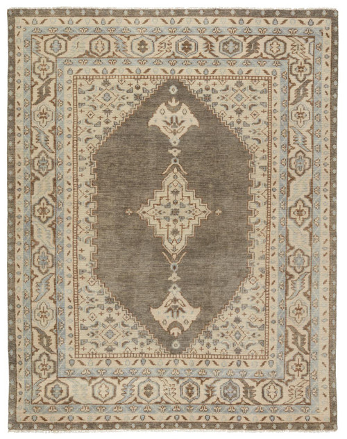 Jaipur Living Hand-Knotted Medallion Blue And Ivory 6'x9' Area Rug RUG141903