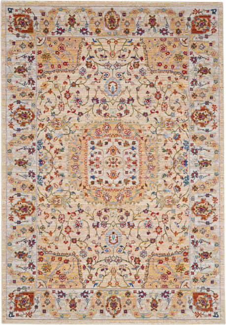 Nourison Majestic 5'6" X 8' Sand Area Rugs 099446713377