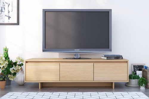 Nexera Rustik TV Stand With Natural Maple Finish 107205